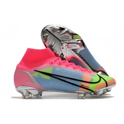Nike Mercurial Superfly 8 Elite FG Tacos Rosa Azul Verde