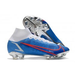 Nike Mercurial Superfly 8 Elite FG Tacos Azul Blanco Rojo