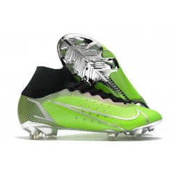 Nike Mercurial Superfly VIII Elite FG Verde Plata Negro