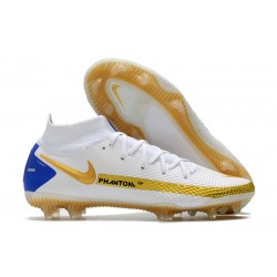 Nike Phantom GT Elite Dynamic Fit FG Blanco Azul Oro
