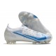 Tacón de Fútbol Nike Mercurial Vapor 14 Elite FG Blanco Azul