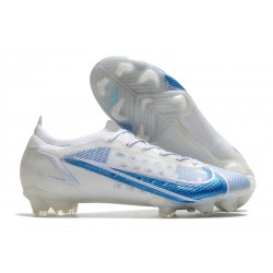 Tacón de Fútbol Nike Mercurial Vapor 14 Elite FG Blanco Azul