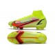 Nike Mercurial Superfly VIII Elite FG Volt Carmesí Negro