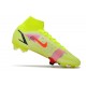 Nike Mercurial Superfly VIII Elite FG Volt Carmesí Negro