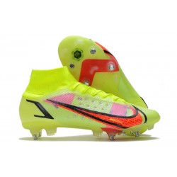 Nike Mercurial Superfly 8 Elite SG-PRO AC Carmesi Plateado Metalizado