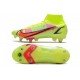 Nike Mercurial Superfly 8 Elite SG-PRO AC Carmesi Plateado Metalizado