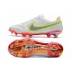 Zapatos Nike Tiempo Legend 9 Elite FG Blanco Negro Carmesí Rosa