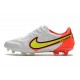 Zapatos Nike Tiempo Legend 9 Elite FG Blanco Volt Carmesí
