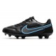 Zapatos Nike Tiempo Legend 9 Elite FG Negro Gris Hierro