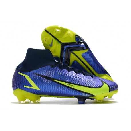 Nike Mercurial Superfly VIII Elite FG Zafiro Volt Azul Vacío
