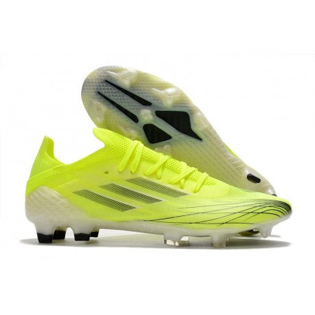 adidas X SpeedFlow.1 FG Tacos de fútbol Amarillo Solar Negro Azul