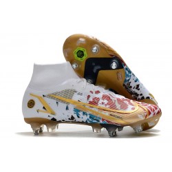 Nike Mercurial Superfly 8 Elite SG-PRO AC Blanco Rojo Oro