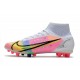 Nike Mercurial-Superfly 8 Elite AG-Pro Blanco Platino Rosa