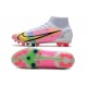 Nike Mercurial-Superfly 8 Elite AG-Pro Blanco Platino Rosa