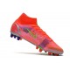 Nike Mercurial-Superfly 8 Elite AG-Pro Carmesi Plateado Metalizado