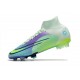 Botas de Fútbol Nike Mercurial Superfly 8 Elite FG Dream Speed Barely Verde Volt Morado Eléctrico