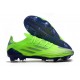 adidas X SpeedFlow.1 FG Tacos de fútbol para hombre Verde Violeta
