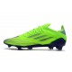 adidas X SpeedFlow.1 FG Tacos de fútbol para hombre Verde Violeta
