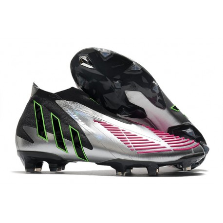 adidas Predator Edge+ FG Plata Negro Rosa