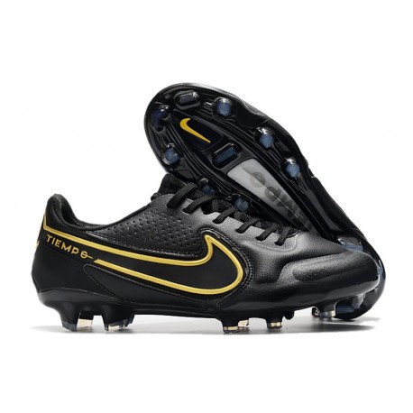 Zapatos Nike Tiempo Legend 9 Elite FG Negro Gris Metálico Antracita