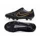 Zapatos Nike Tiempo Legend 9 Elite FG Negro Gris Metálico Antracita