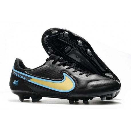 Zapatos Nike Tiempo Legend 9 Elite FG Negro Oro Azul