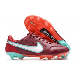 Zapatos Nike Tiempo Legend 9 Elite FG Rojo Blanco Mystic Hibiscus