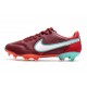 Zapatos Nike Tiempo Legend 9 Elite FG Rojo Blanco Mystic Hibiscus
