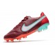 Zapatos Nike Tiempo Legend 9 Elite FG Rojo Blanco Mystic Hibiscus