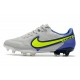 Zapatos Nike Tiempo Legend 9 Elite FG Gris Niebla Volt Zafiro