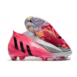 adidas Predator Edge+ FG Solar Rosa Negro Blanco