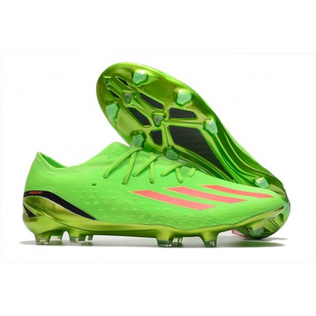 Adidas X Speedportal.1 FG Bota Verde Rojo