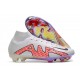 Bota Nike Air Zoom Mercurial Superfly 9 Elite FG Blanco Rojo Negro