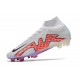 Bota Nike Air Zoom Mercurial Superfly 9 Elite FG Blanco Rojo Negro