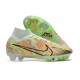 Bota Nike Air Zoom Mercurial Superfly 9 Elite FG Casi Verde Oscuro Azul Total Naranja