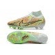 Bota Nike Air Zoom Mercurial Superfly 9 Elite FG Casi Verde Oscuro Azul Total Naranja