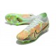 Bota Nike Air Zoom Mercurial Superfly 9 Elite FG Casi Verde Oscuro Azul Total Naranja