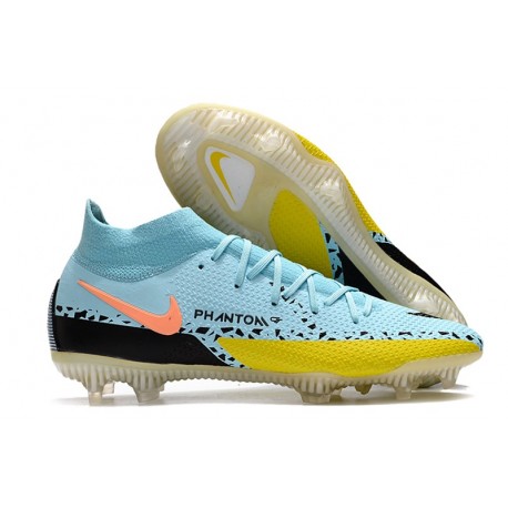 Nike Phantom GT 2 Elite DF FG Hielo Glaciar Negro Amarillo Strike