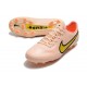 Zapatos Nike Tiempo Legend 9 Elite FG Guava Hielo Amarillo Strike Brillo de Atardecer