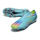 Bota de Fútbol Adidas X Speedportal+ FG Transparente Agua Rojo Azul