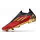 adidas Botas Futbol X Speedflow+ FG Rojo Dorado Metálico Negro