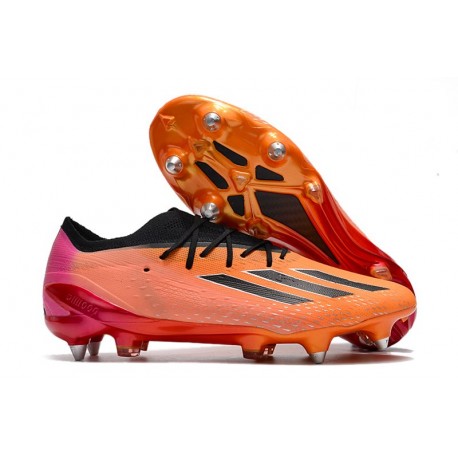 Bota de Futbol adidas X Speedportal.1 SG Naranja Negro