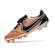 Zapatos Nike Tiempo Legend 9 Elite FG Cobre Metálico Blanco Negro