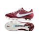 Zapatos Nike Tiempo Legend 9 Elite FG Team Rojo Blanco Mystic Hibiscus