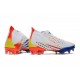 Bota adidas Predator Edge.1 FG Blanco Amarillo Solar Azul