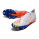 Bota adidas Predator Edge.1 FG Blanco Amarillo Solar Azul