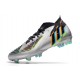 Bota adidas Predator Edge.1 FG Plateado Metálico Negro Amarillo Solar