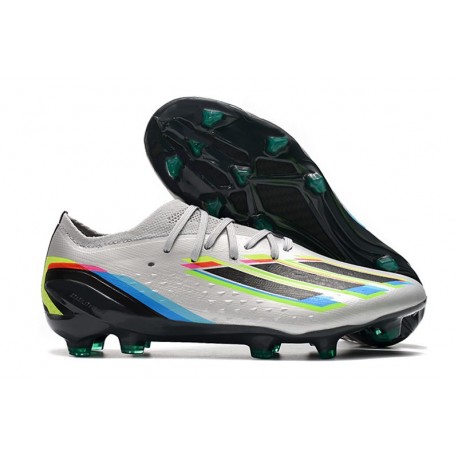 Adidas X Speedportal.1 FG Bota Plateado Metálico Negro Amarillo Solar