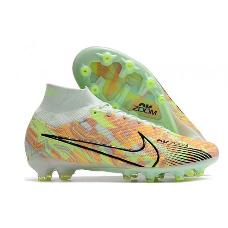 Nike Air Zoom Mercurial-Superfly 9 Elite AG Casi Verde Oscuro Azul Total Naranja