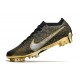 Nike Air Zoom Mercurial Vapor 15 Elite FG Negro Oro Argento